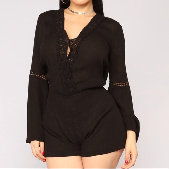 Bundle Only! Chic Romper with Lace Detail - Picture 2 of 4